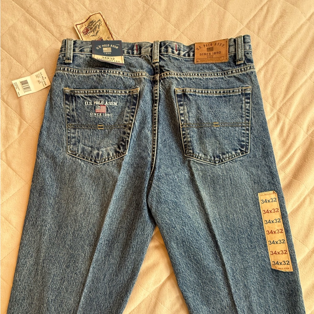 U.S. Polo Assn.1890 Men's Classic Denim Straight Jeans - Picture 3 of 6